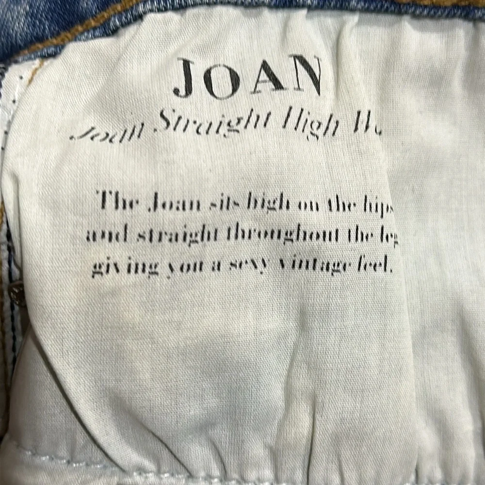 Black Orchid Joan Straight High Waist Distressed Denim Jeans Size 31 - EUC - Picture 5 of 5